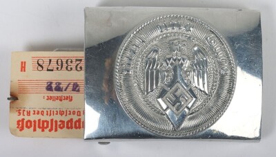 Third Reich Hitler Youth (Hitler Jugend) Belt Buckle by Christian Theodor Dicke, L&uuml;denscheid - 2
