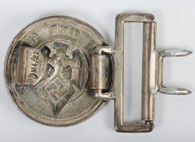 Third Reich Hitler Youth (Hitler Jugend) Leaders Belt Buckle by Christian Theodor Dicke, L&uuml;denscheid. - 3