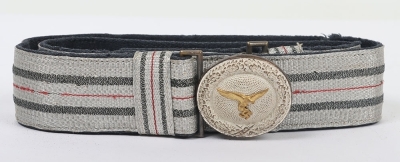 WW2 German Luftwaffe Officers Parade Brocade Belt with Buckle - 2