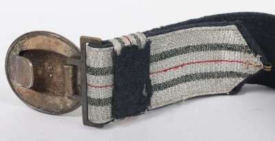 WW2 German Luftwaffe Officers Parade Brocade Belt with Buckle - 5