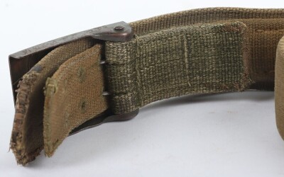 WW2 German Afrika Korps (D.A.K) Tropical Pattern Belt and Buckle Set - 3