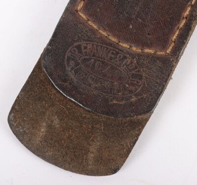 WW2 German Army Belt Buckle with 1940 Dated Leather Tab - 3