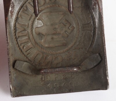 WW2 German Army Belt Buckle with 1940 Dated Leather Tab - 5
