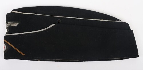 Rare WW2 German Panzer Cavalry / Reconnaissance Officers Overseas / Side Cap