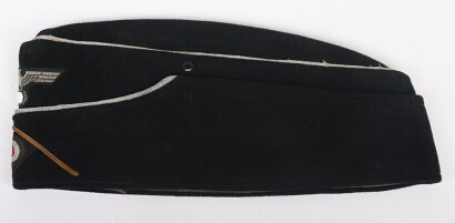 Rare WW2 German Panzer Cavalry / Reconnaissance Officers Overseas / Side Cap