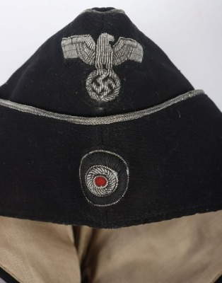 WW2 German Panzer Officers Private Purchase Overseas / Side Cap - 3