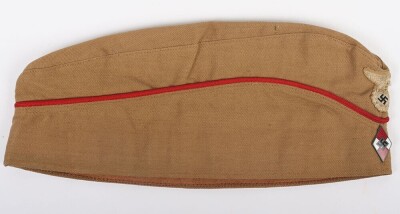 Third Reich Hitler Youth (Hitlerjugend) Summer Pattern Overseas / Side Cap with RZM Label - 2
