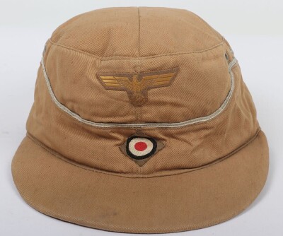 WW2 German Navy Kriegsmarine Tropical Pattern Officer&rsquo;s M43 Field Cap - 2