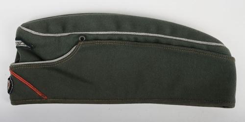 WW2 German Army (Heer) Officer&rsquo;s Overseas / Side Cap for Panzer Troops