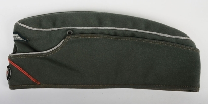 WW2 German Army (Heer) Officer&rsquo;s Overseas / Side Cap for Panzer Troops