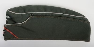 WW2 German Army (Heer) Officer&rsquo;s Overseas / Side Cap for Panzer Troops