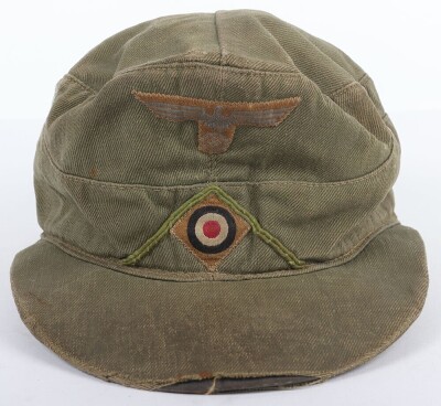 WW2 German Afrika Korps (D.A.K) Panzer Grenadier Field Cap - 3