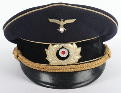 Third Reich TENO Generals Peaked Cap