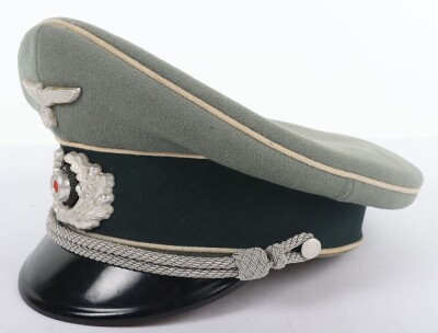 WW2 German Army Infantry Officers Peaked Cap - 4