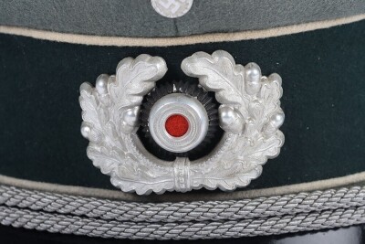 WW2 German Army Infantry Officers Peaked Cap - 8