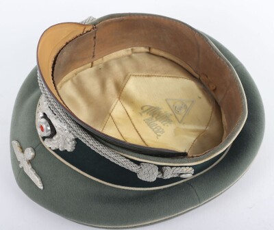 WW2 German Army Infantry Officers Peaked Cap - 10
