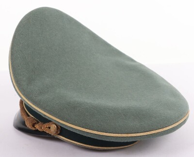 WW2 German Army Generals Peaked Cap Reputed to have Belonged to Generalleutnant Wilhelm-Francis Ochsner, Recipient of the Knights Cross of the Iron Cross, - 6