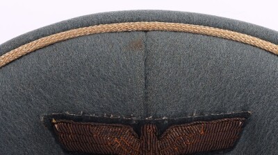 WW2 German Army Generals Peaked Cap Reputed to have Belonged to Generalleutnant Wilhelm-Francis Ochsner, Recipient of the Knights Cross of the Iron Cross, - 8