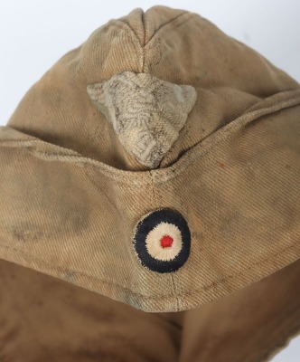 WW2 German Luftwaffe Tropical Overseas / Side Cap, - 2