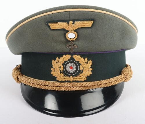 WW2 German Army Field Bishops / Chaplains Peaked Cap by Erel