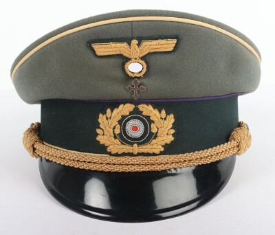 WW2 German Army Field Bishops / Chaplains Peaked Cap by Erel