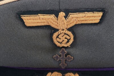 WW2 German Army Field Bishops / Chaplains Peaked Cap by Erel - 8