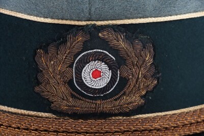 WW2 German Army Generals Peaked Cap Reputed to have Belonged to Generalleutnant Wilhelm-Francis Ochsner, Recipient of the Knights Cross of the Iron Cross, - 10