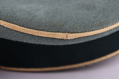 WW2 German Army Generals Peaked Cap Reputed to have Belonged to Generalleutnant Wilhelm-Francis Ochsner, Recipient of the Knights Cross of the Iron Cross, - 13