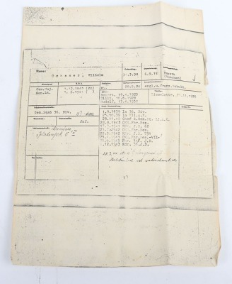 WW2 German Army Generals Peaked Cap Reputed to have Belonged to Generalleutnant Wilhelm-Francis Ochsner, Recipient of the Knights Cross of the Iron Cross, - 22