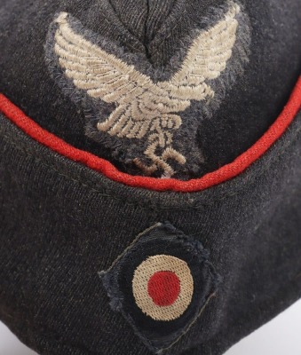 WW2 German Luftwaffe Flak Overseas Side Cap. - 5