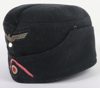 WW2 German Panzer Troops Enlisted, Overseas Side Cap.