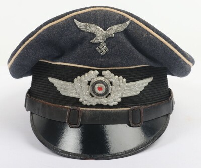 WW2 German Luftwaffe Hermann Goering Division NCO's Visor Cap. - 8