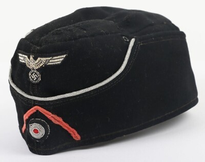 WW2 German Panzer Officers Overseas Side Cap. - 2