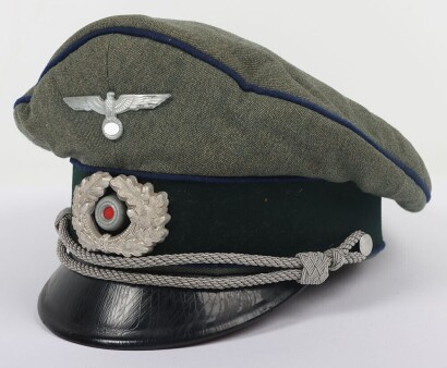 WW2 German (Heer) Officers Visor Cap, Medical Branch.