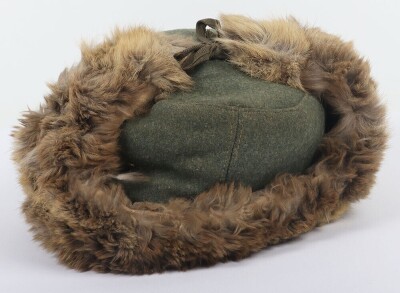 WW2 German Winter Fur Lined Cap. - 3