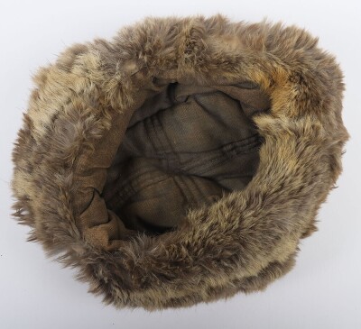 WW2 German Winter Fur Lined Cap. - 5