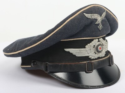 WW2 German Luftwaffe Hermann Goering Division NCO's Visor Cap. - 3