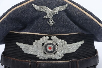 WW2 German Luftwaffe Hermann Goering Division NCO's Visor Cap. - 4