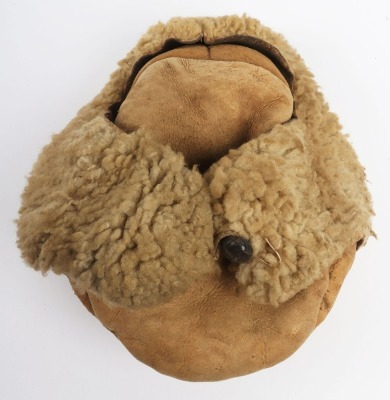 WW2 German Winter Sheep Skin Cap. - 5