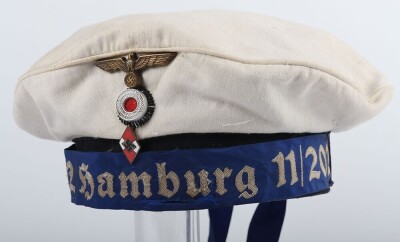 WW2 German Hitler Youth (HJ) Marine 'Donald Duck' Cap. - 3