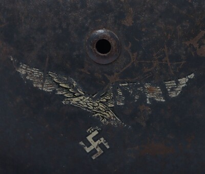 WW2 German Luftwaffe Double Decal Steel Helmet - 6