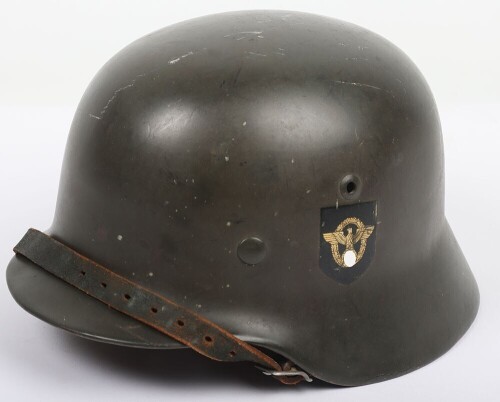 WW2 German Field Police Double Decal M-35 Steel Combat Helmet