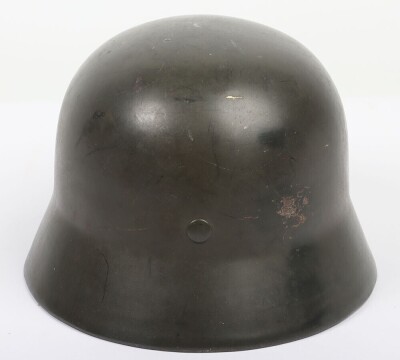 WW2 German Field Police Double Decal M-35 Steel Combat Helmet - 4