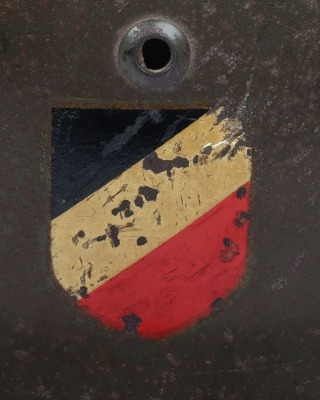 WW2 German Army M-35 Double Decal Steel Combat Helmet - 6