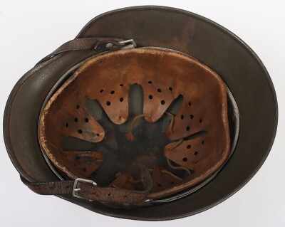 WW2 German Army M-35 Double Decal Steel Combat Helmet - 7