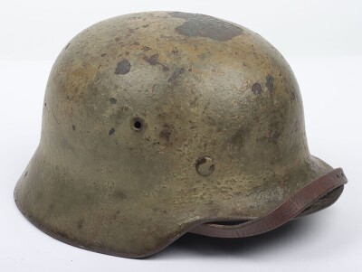 WW2 German M-40 Camouflaged Steel Combat Helmet - 2