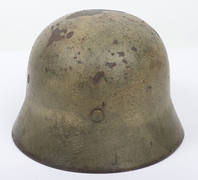 WW2 German M-40 Camouflaged Steel Combat Helmet - 3
