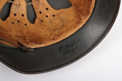 WW2 German Luftwaffe M-35 Steel Combat Helmet - 6