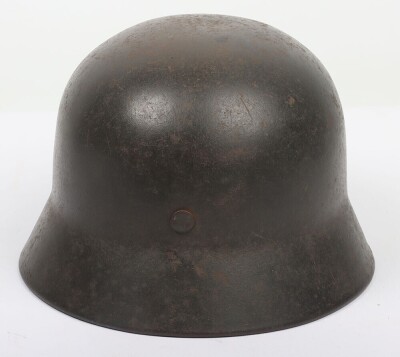 WW2 German Army (Heer) M-40 Single Decal Steel Combat Helmet - 4