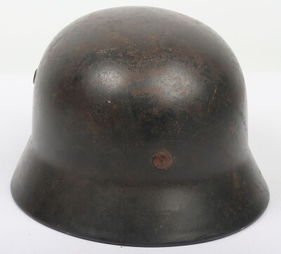 WW2 German Luftwaffe M-35 Single Decal Steel Combat Helmet - 4